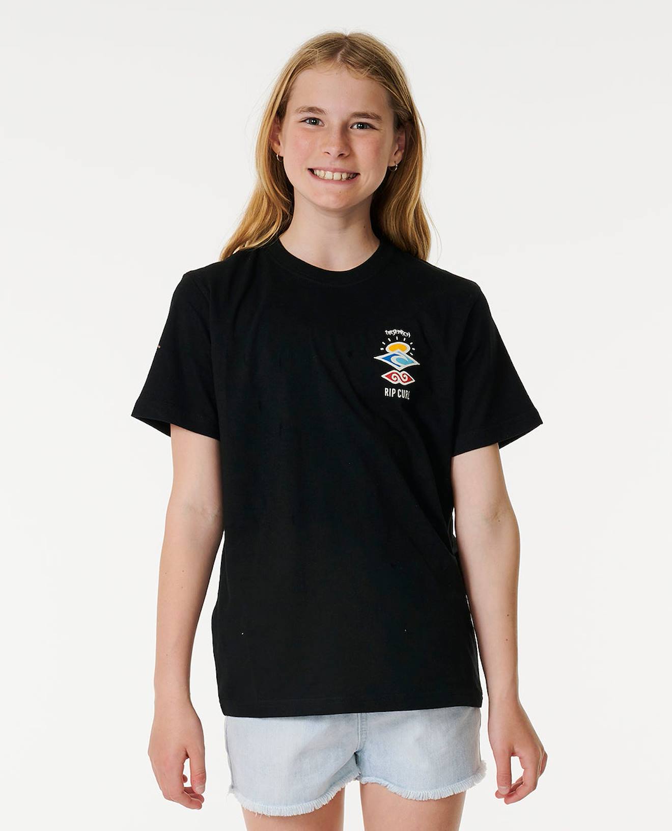 T-shirt Manches Courtes Lets See The Waves Enfant Noir 14 €