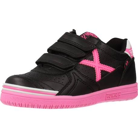 Basket enfant cuir cuir Noir+Noir 014 10 - vertbaudet enfant 