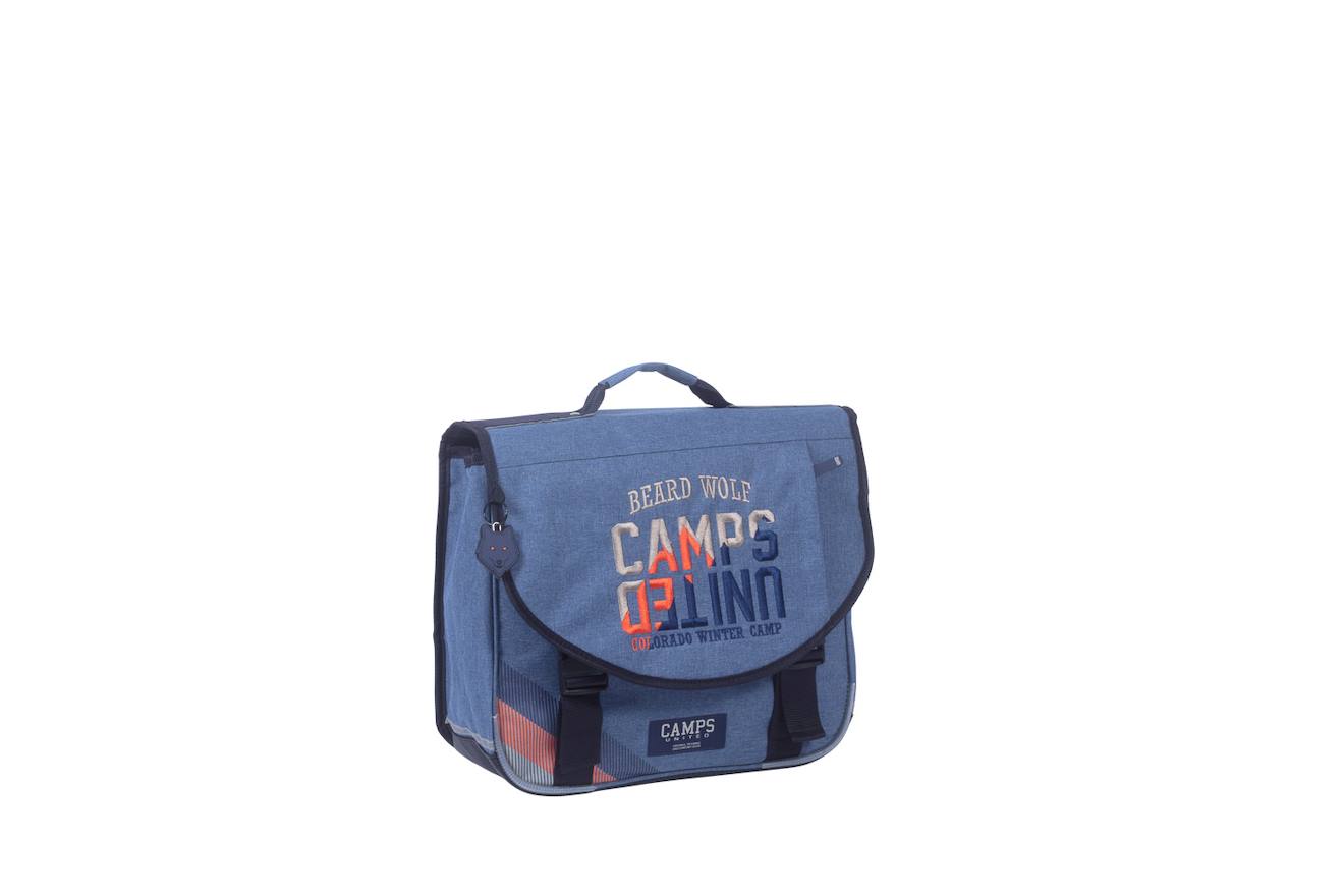 Camps - Cartable Scolaire 38 Cm - Garçon - Bleu - 2 Compartiments Bleu