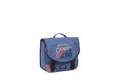 Camps - cartable scolaire 38 cm - garçon - bleu - 2 compartiments  - vertbaudet enfant