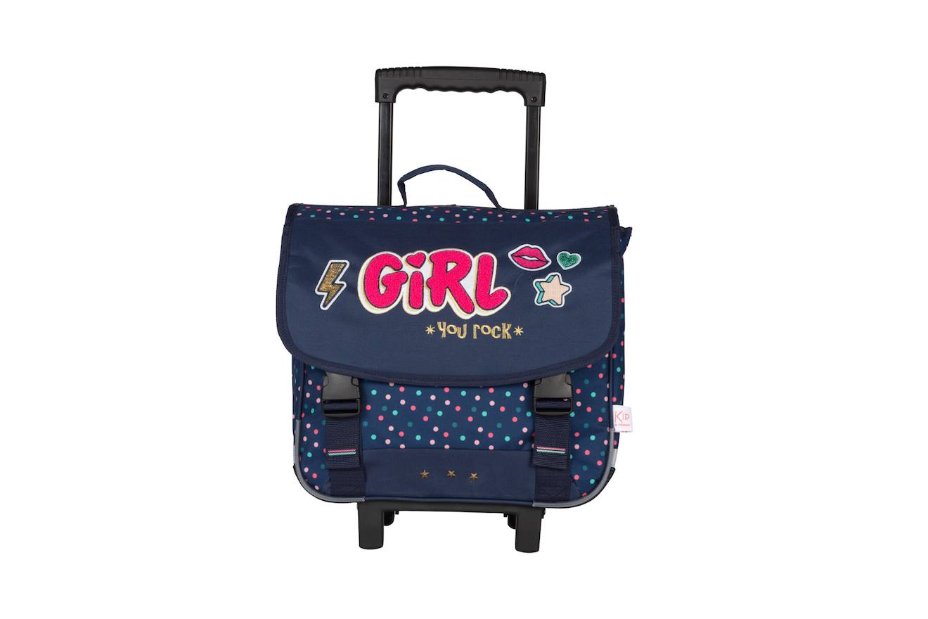Cartable À Roulettes 38 Cm You Rock Marine/multicolore
