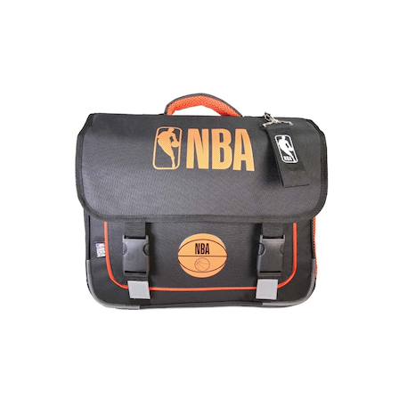 Garçon-Accessoires-Cartable scolaire 2 compartiments nba - noir & orange - 38 cm