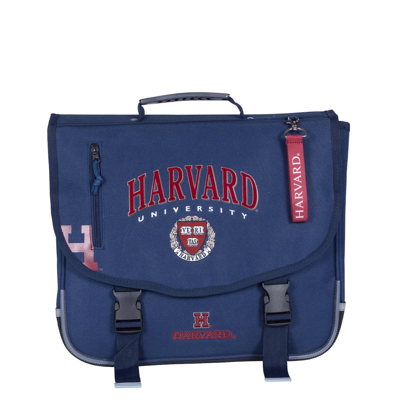 Harvard University - Cartable Scolaire 38 Cm - Bleu Marine - 2 Compartiments - Primaire Bleu