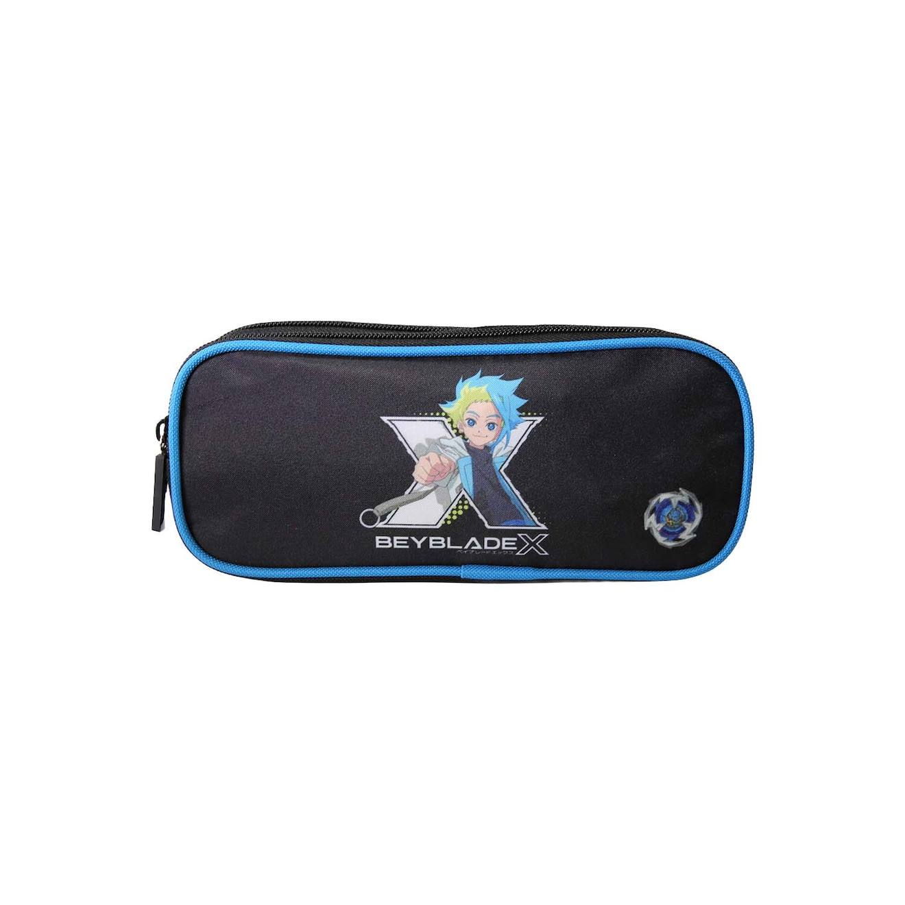 Beyblade - Trousse Scolaire Rectangulaire - Noirbleu - Garon - 2 Compartiments Noir 13 €