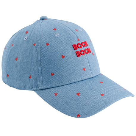 Fille-Casquette enfant badaboom denim coeurs (3-6 ans)