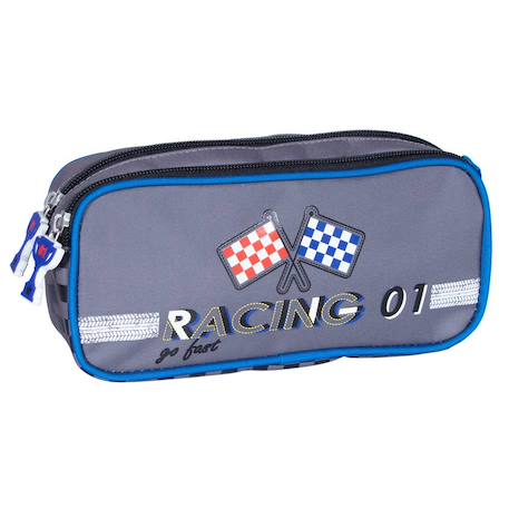 Fille-Accessoires-Fourniture scolaire-Trousse rectangulaire 22 cm à 2 compartiments