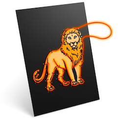 -Kit création déco murale lumineuse kidyneon animaux