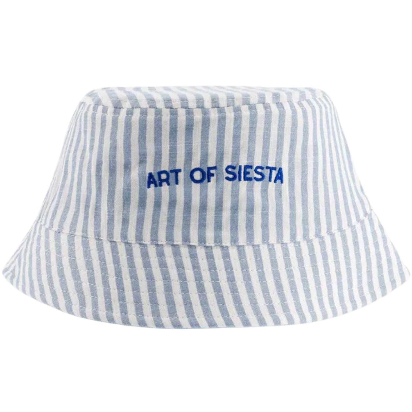 Bob Enfant Réversible Art Of Siesta Large Rayure (3-6 Ans) Bleu, Crème