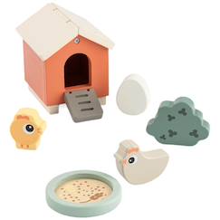 Jouet-Jeux d'imagination-Coffret de jeu tiny farm clucky
