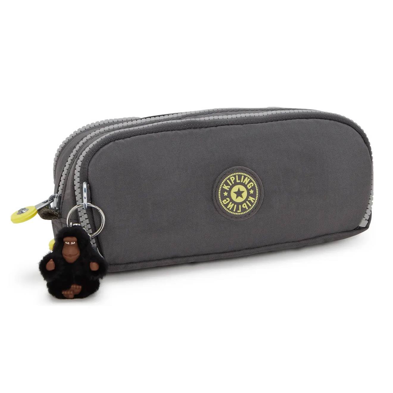 Trousse Crayons Nylon Kipling 3 Zips 32 Emplacements Gris Jaune 38 €