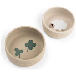 Puériculture-Repas-Vaisselle, coffret repas-Lot de 2 bols pigee