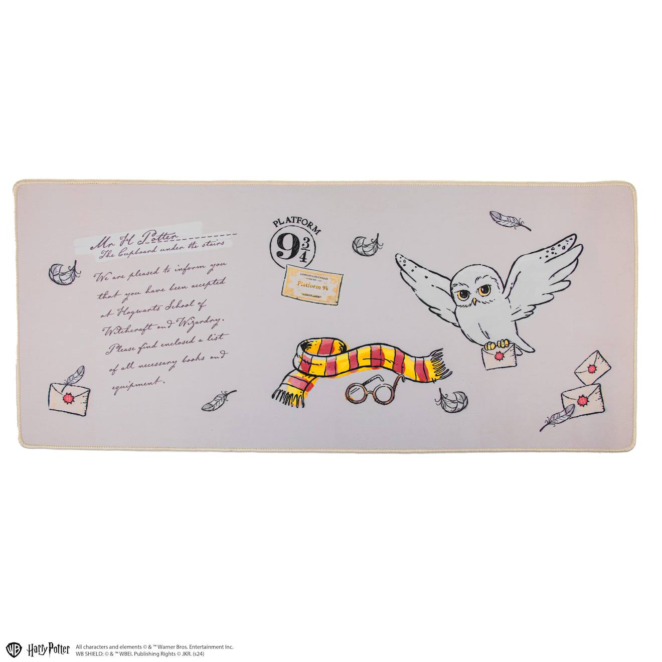 Tapis De Bureau Hedwige - Harry Potter Blanc