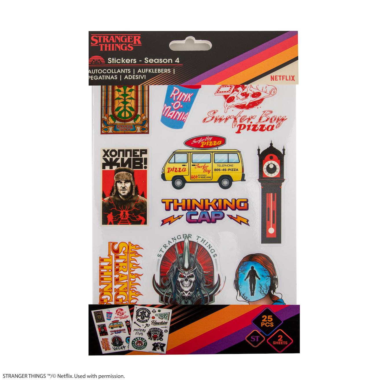 Autocollants Stranger Things Saison 4 - Stranger Things Multicolore