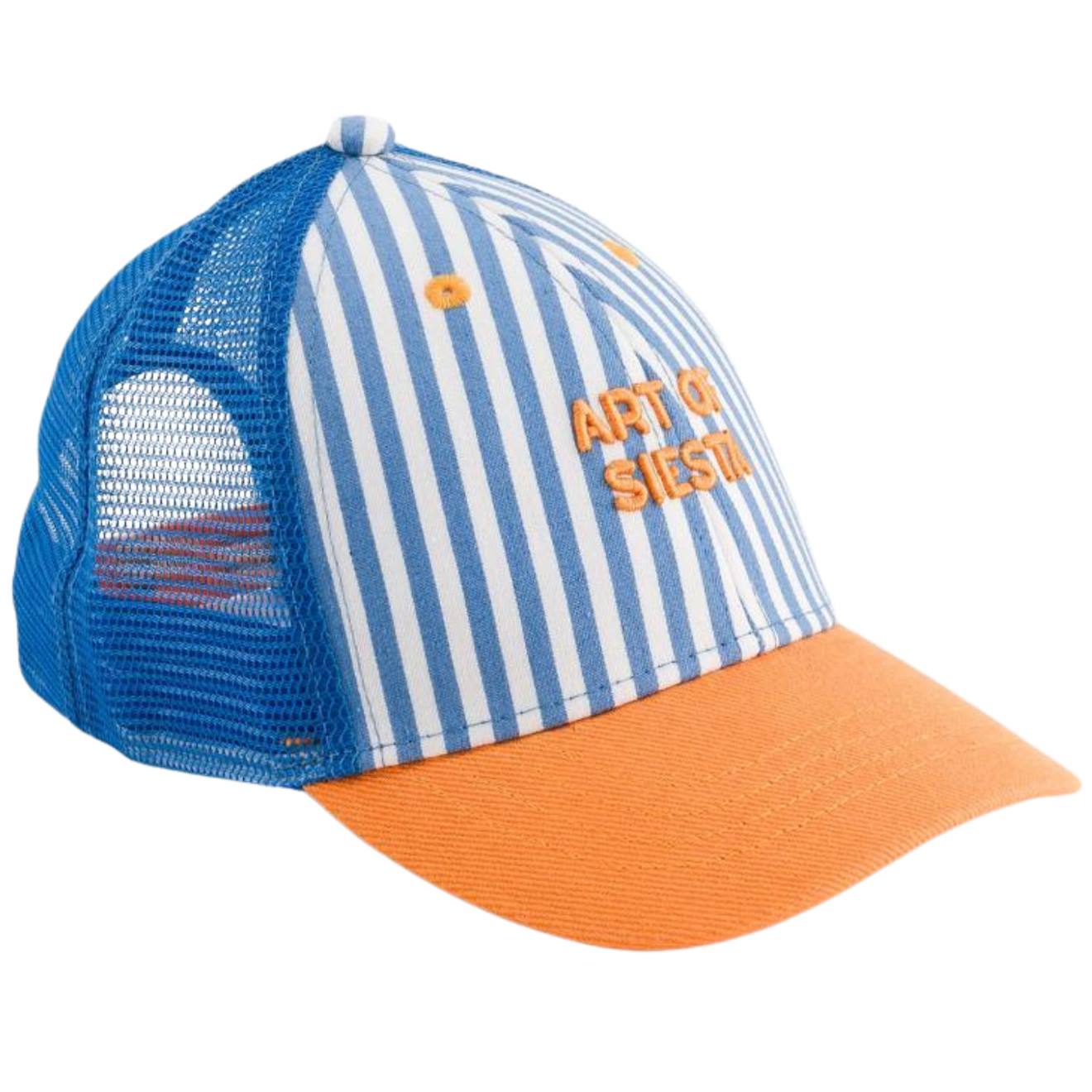 Casquette Enfant Trucker Rayée Art Of Siesta (3-6 Ans) Bleu, Orange
