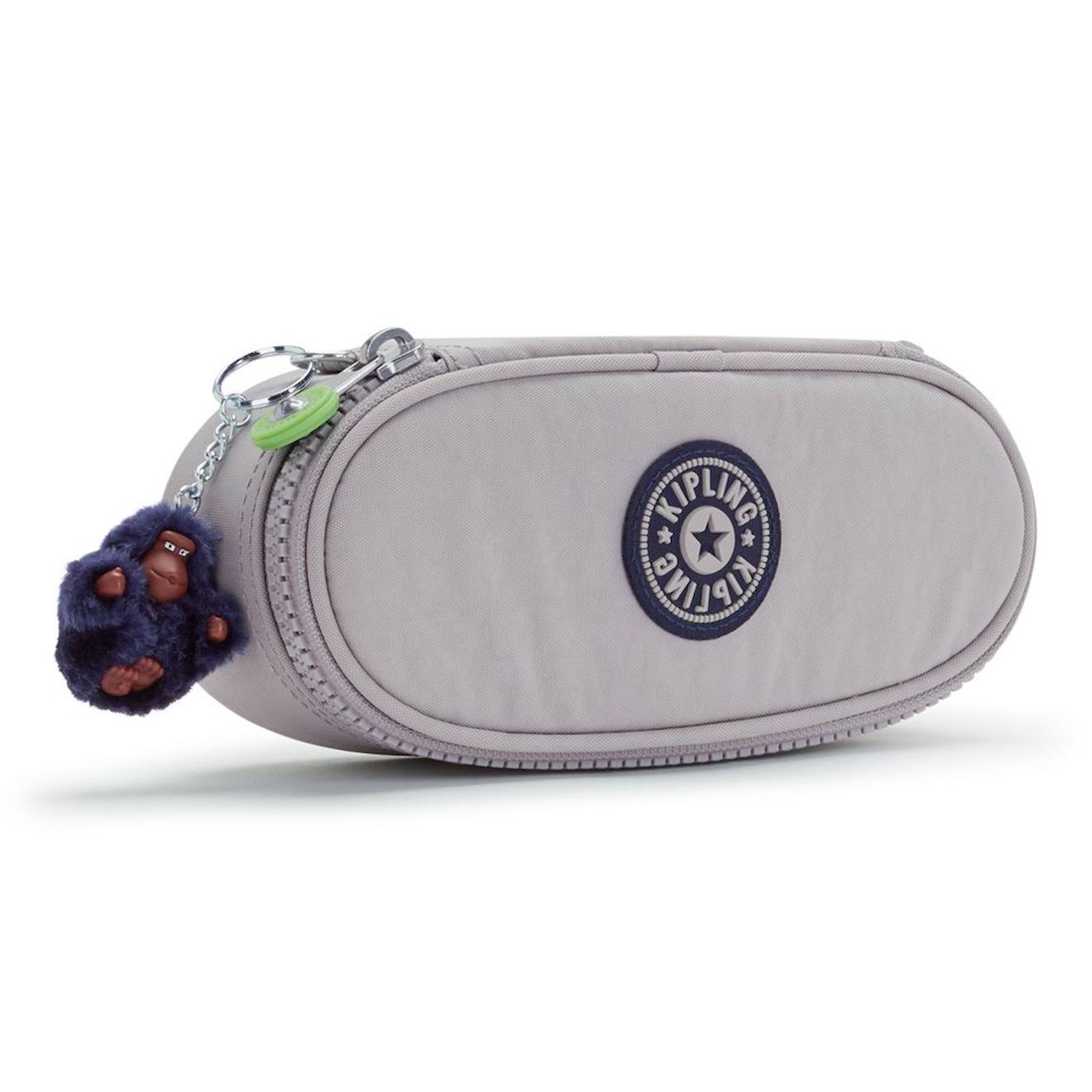 Trousse Fille Zippe Nylon Duobox Kipling Organisation 14 Porte-stylos Gris Vert 30 €