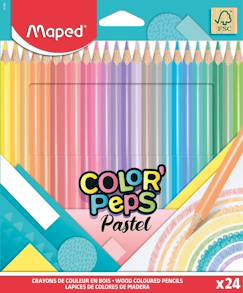 Crayons de couleur color peps pastels en bois  - vertbaudet enfant