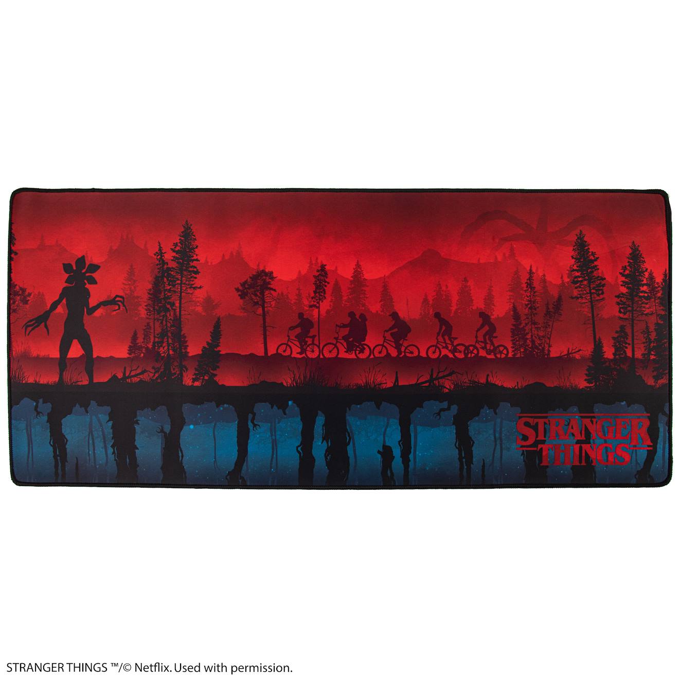 Tapis De Bureau Upside Down - Stranger Things Rouge