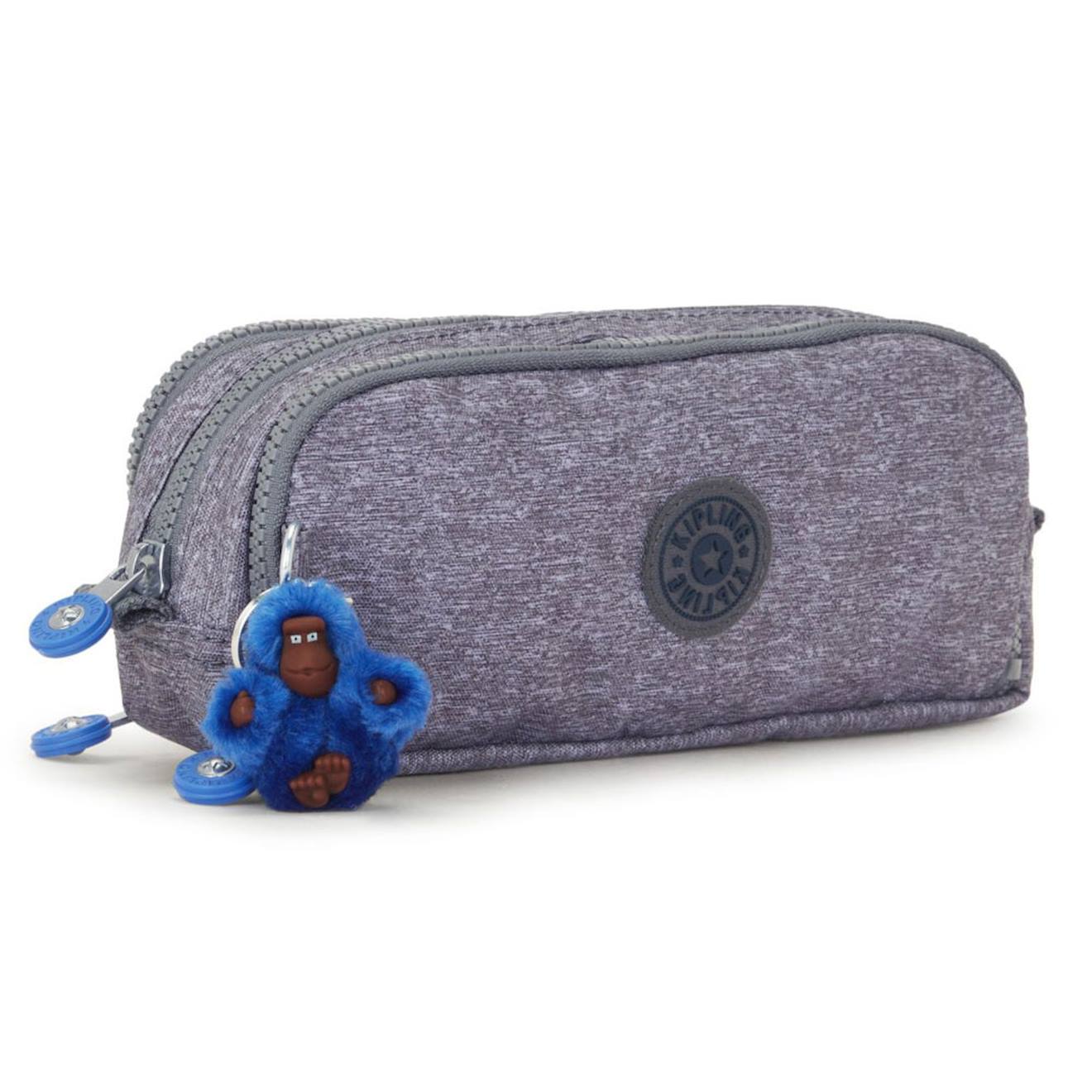 Trousse Crayons Nylon Kipling 3 Zips 32 Emplacements Gris Bleu 40 €