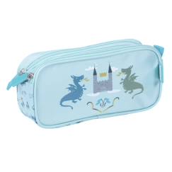 -Trousse rectangulaire 22 cm à 2 compartiments