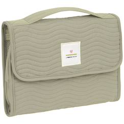 -Pochette de change xl coutures à vagues menthe