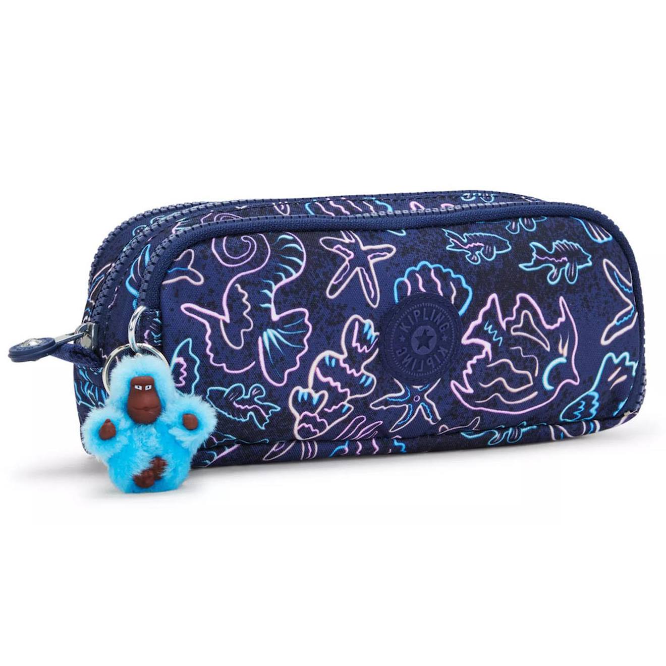 Trousse Crayons Nylon Kipling 3 Zips 32 Emplacements Bleu Rose 34 €