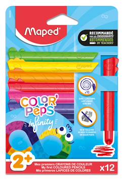 Jouet-Papeterie-Crayons de couleur jumbo infinity