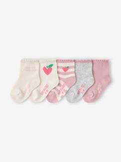 -Lot de 5 chaussettes bébé fille