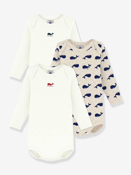 Bébé-Lot de 3 bodies manches longues