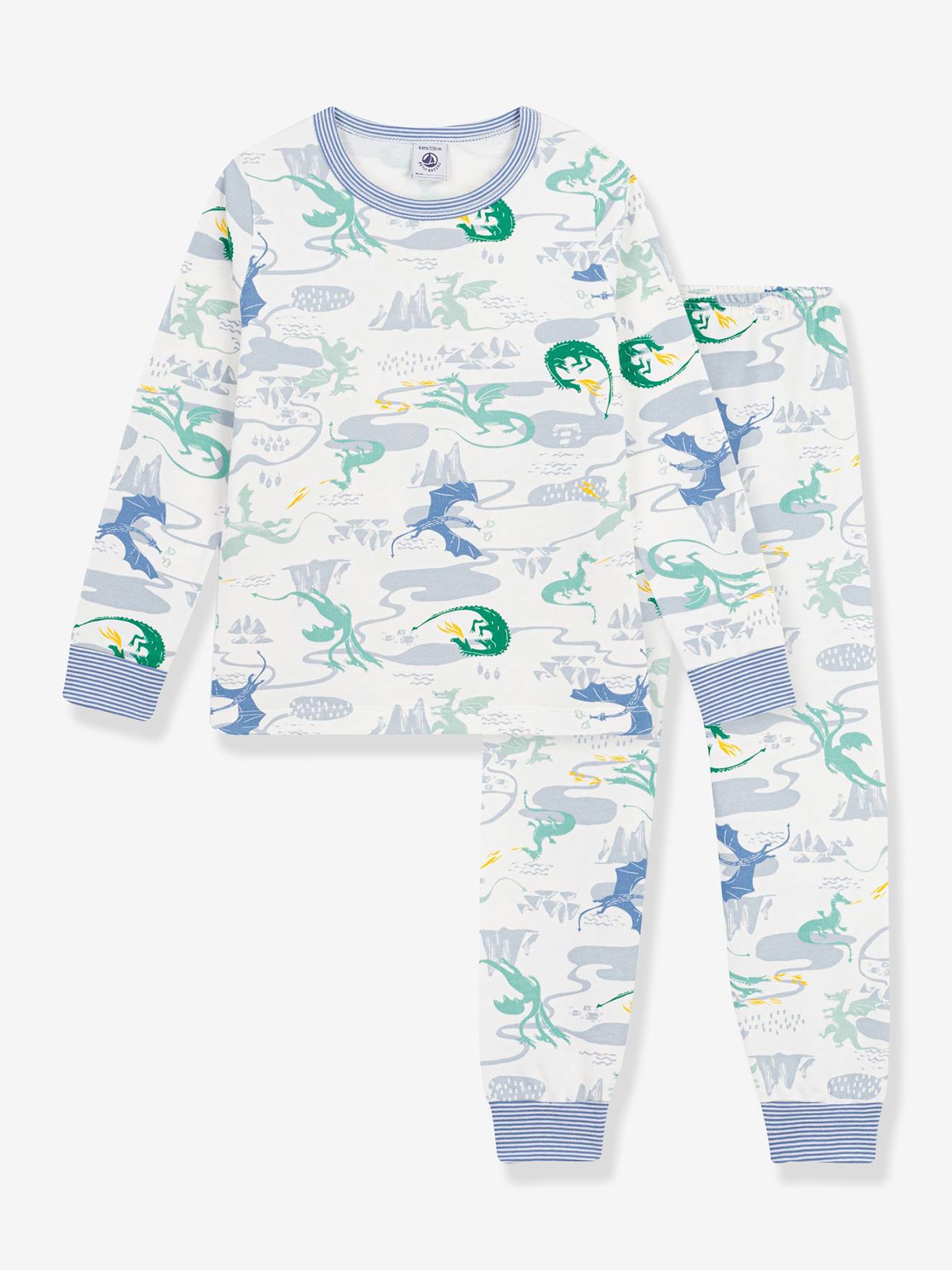 Pyjama imprim dragons blanc 39$
