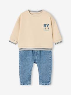 -Ensemble sweat et jean bébé garçon