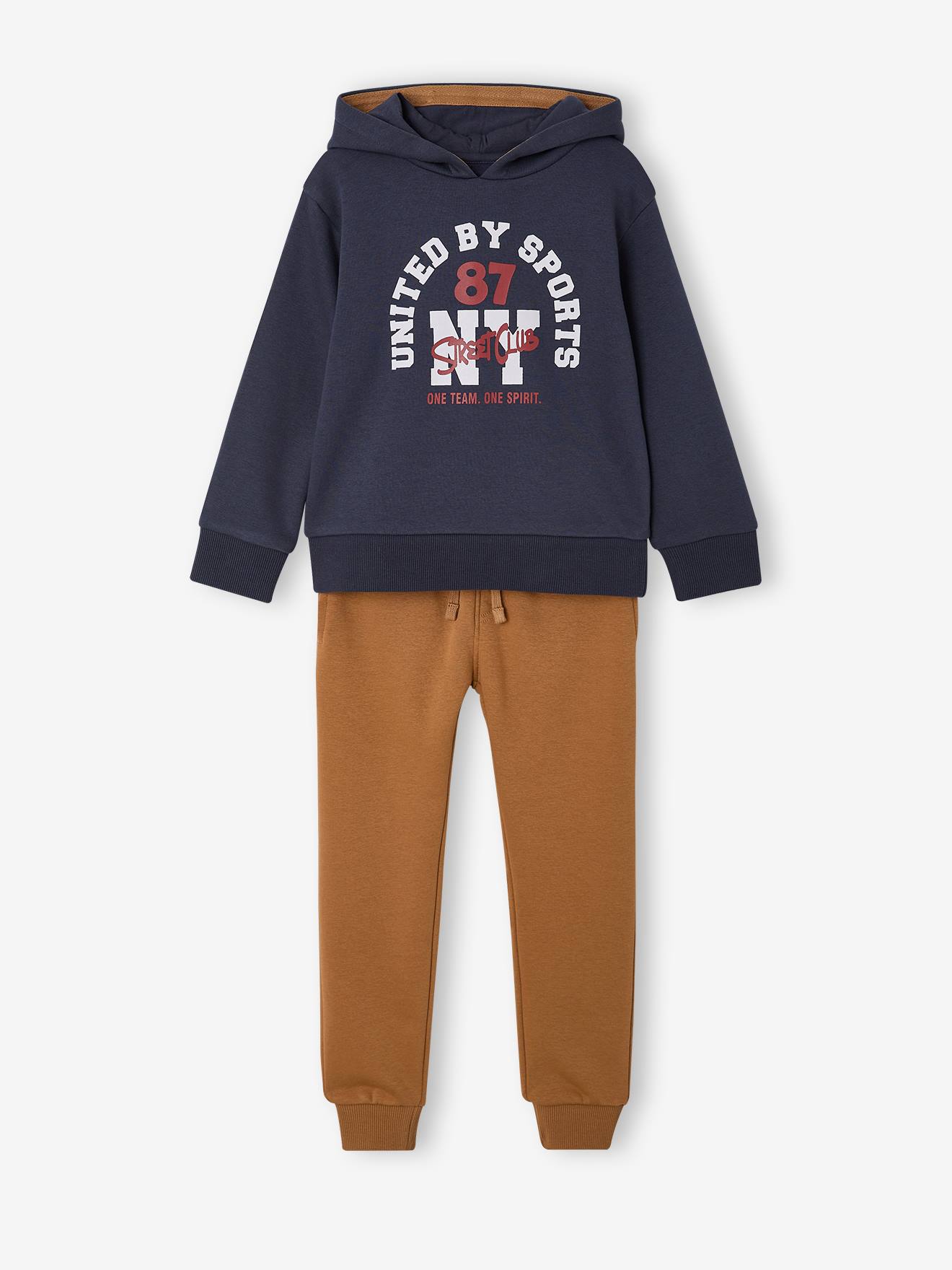 Ensemble sport garon capuche ocre 28$