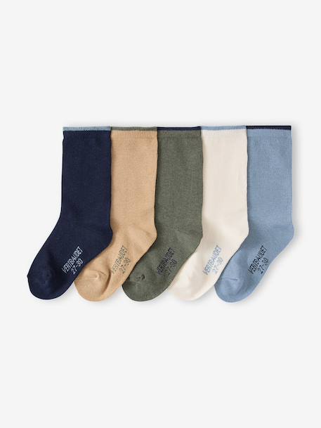 Garçon-Lot de 5 paires de chaussettes Basics garçon