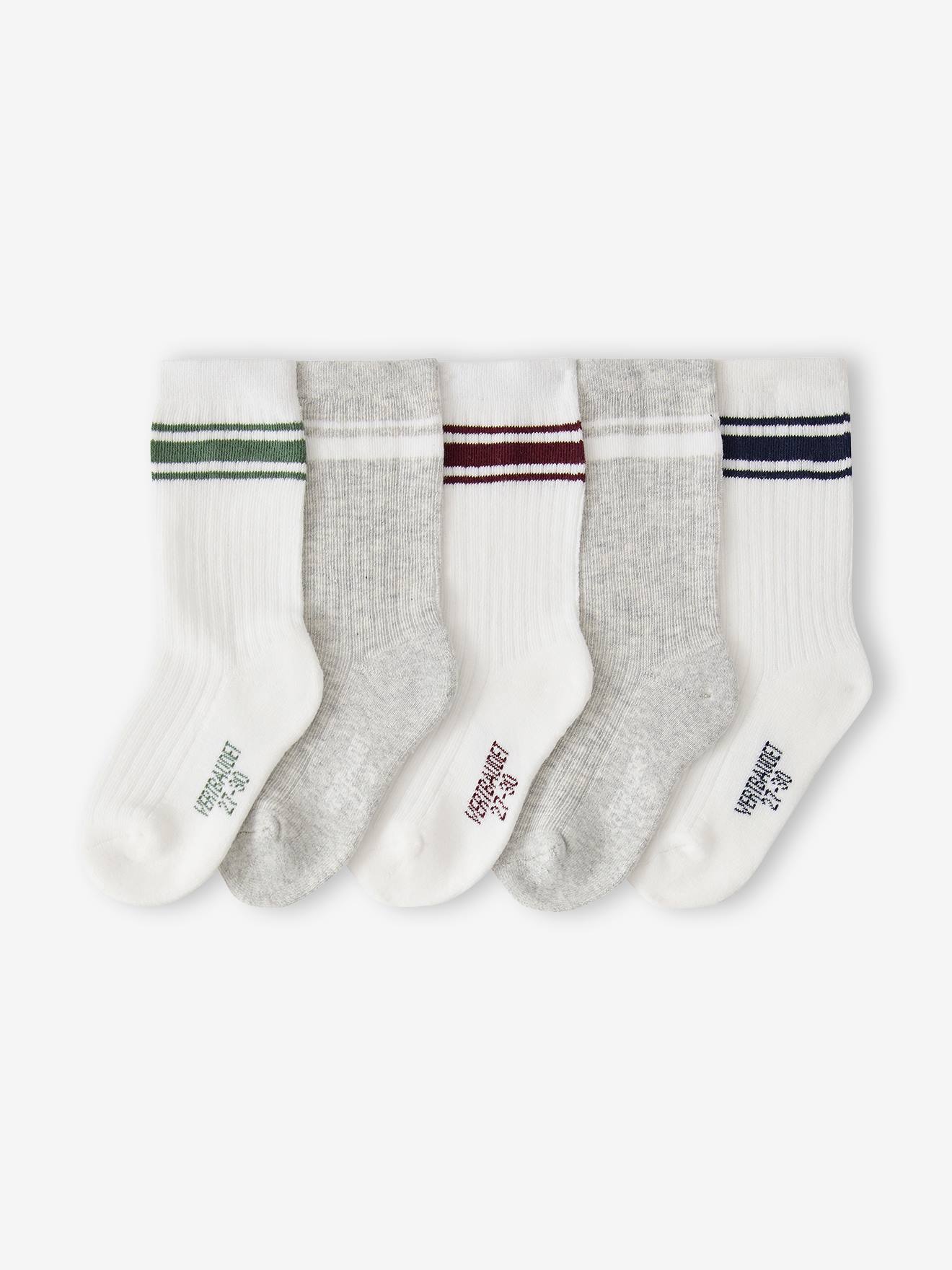 Lot de 5 chaussettes garon sport cru 12$