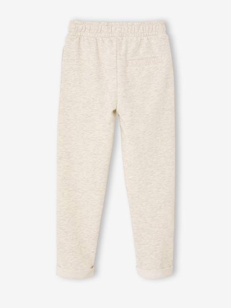 Pantalon de jogging garçon blanc chiné 2 - vertbaudet enfant 