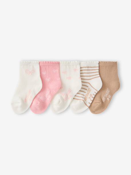 Bébé-Lot de 5 chaussettes bébé fille