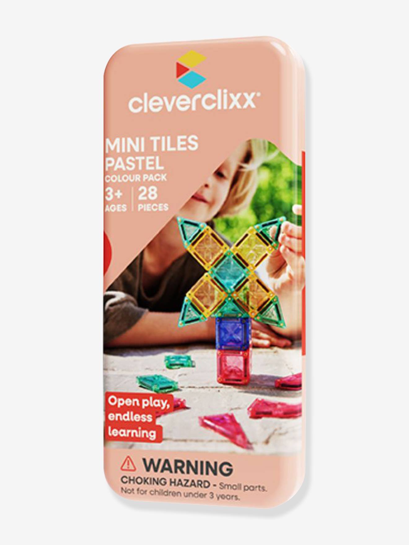 Mini Tiles Pack pastel 28 pièces multicolore