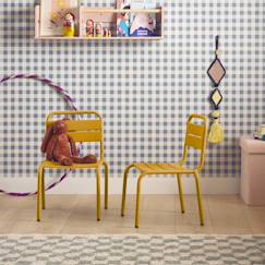 Jouet-Lot de 2 chaises en métal pour enfant