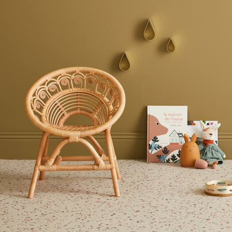sweeek - Fauteuil Enfant Bohème Rotin Naturel