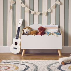 Coffre à jouets enfant effet bois, l 58 x p 28 x h 44,5 cm  - vertbaudet enfant