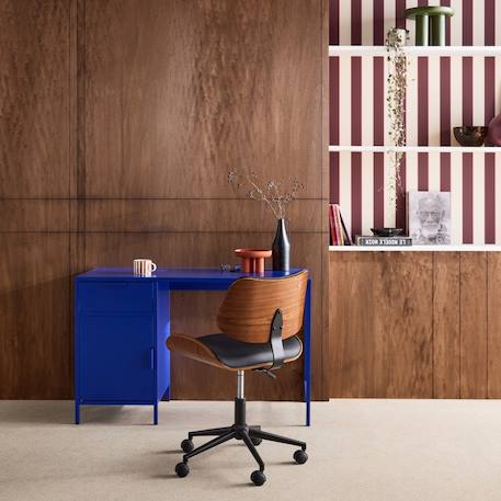 Bureau enfant acier laminé 1 tiroir Beige+Bleu+Kaki+Noir+Terracotta 7 - vertbaudet enfant 