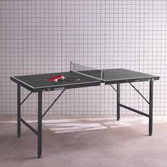 Jouet-Mini table de ping pong pliable 150x75cm indoor, avec 4 raquettes et 6 balles, pour utilisation intérieure