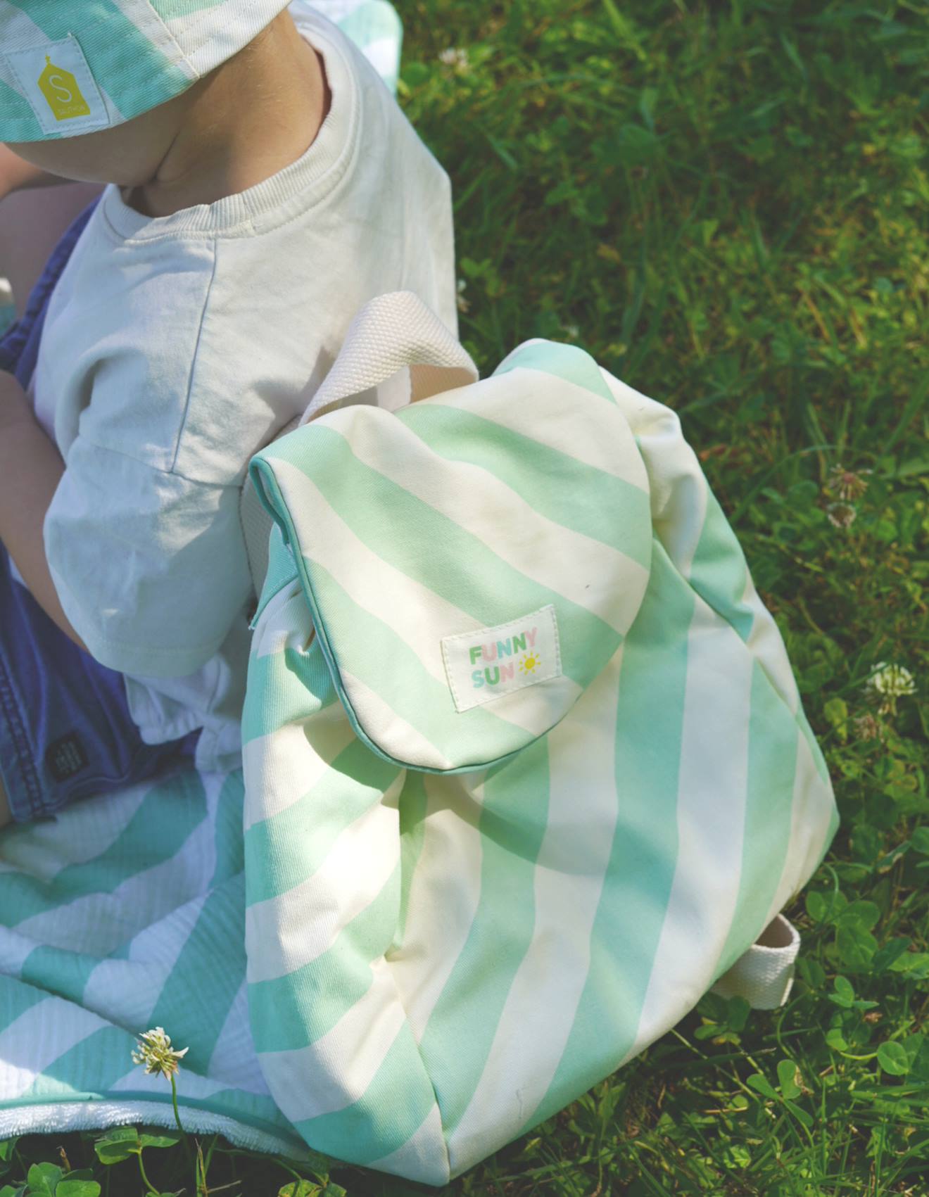 Sac À Dos Maternelle En Coton Vert