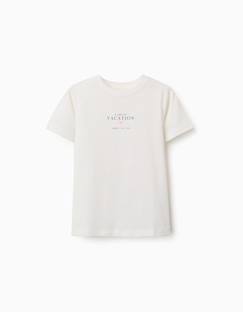 Garçon-T-shirt, polo, sous-pull-T-shirt-T-shirt en coton avec imprimé vacation