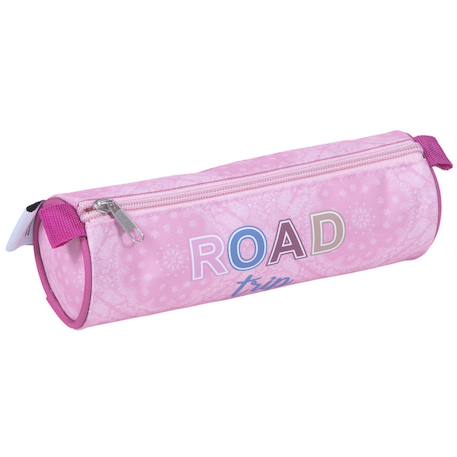Trousse ronde teo jasmin 22 cm cerise - fermeture zippée teo jasmin  - vertbaudet enfant