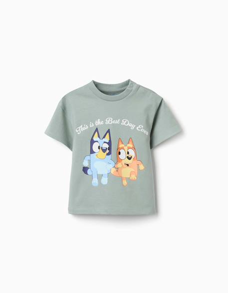 Bébé-T-shirt, sous-pull-T-shirt en coton avec imprimé bluey et bingo