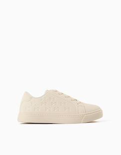 Chaussures-Baskets avec nœuds en relief et lacets élastiques