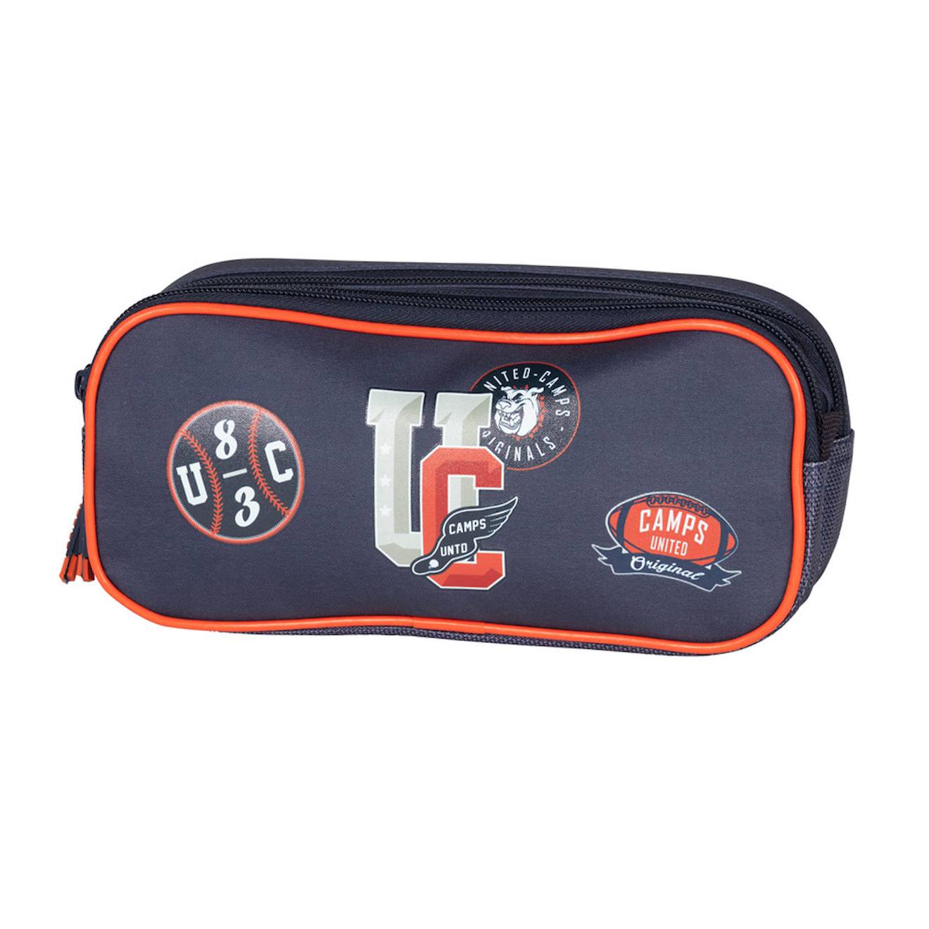 Trousse Rectangulaire Zippe Camps 22 Cm 2 Compartiments Bleu Bleu Marine Rouge 14 €