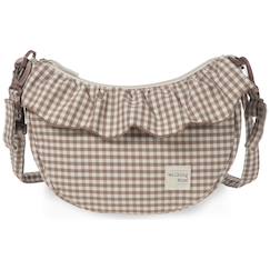 Puériculture-Sac à langer-Sac bandoulière gondole praliné vichy matcha