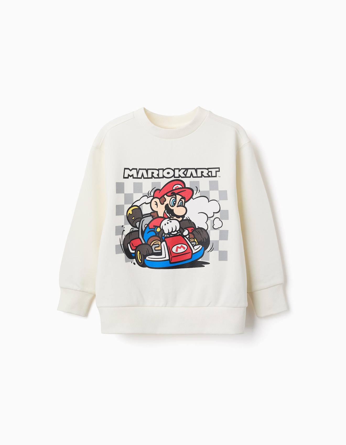 Sweat En Coton Avec Imprim Mario Kart Blanc 30 €