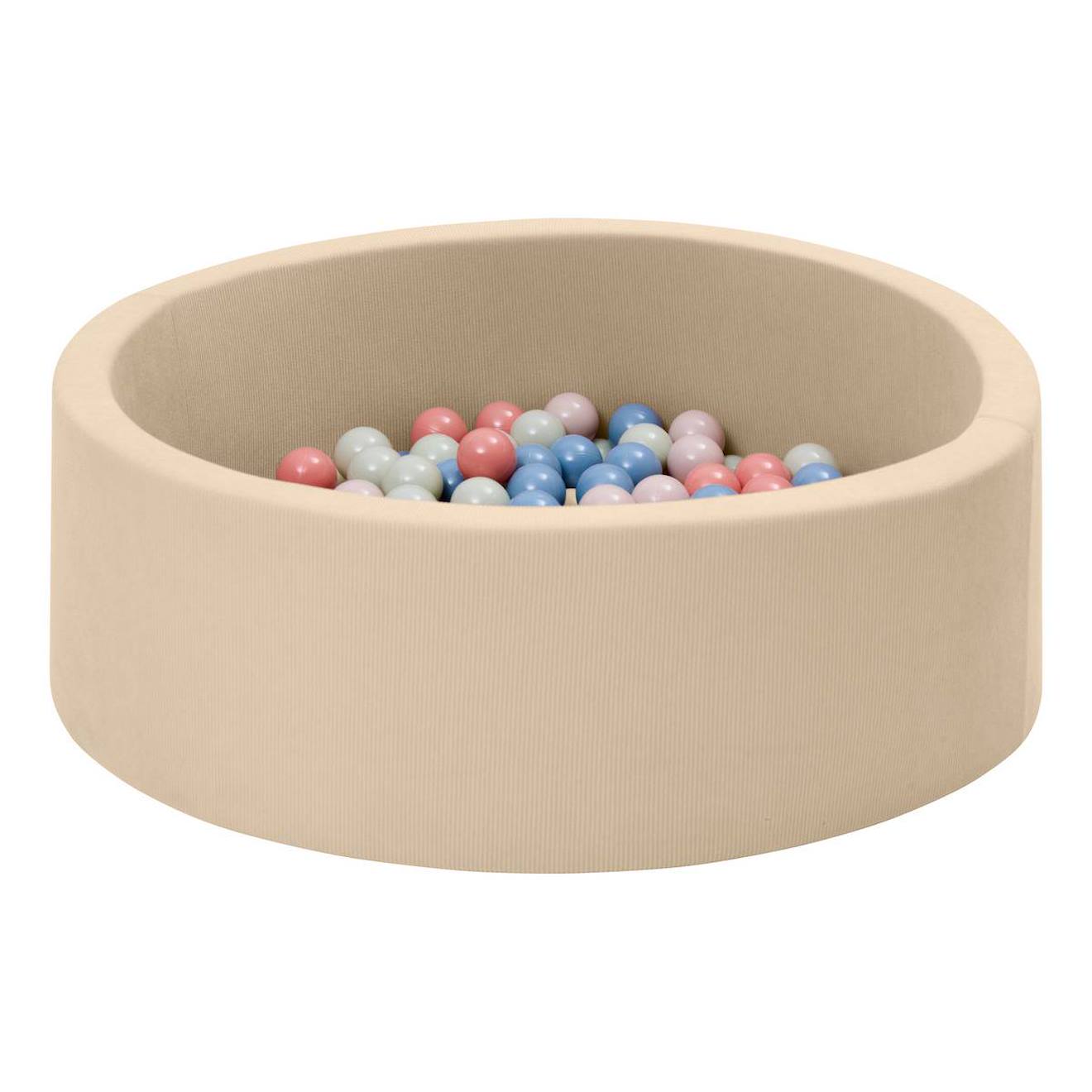 Piscine À Balles Moovy Beige D 90 Cm 100 Balles Multicolores Beige